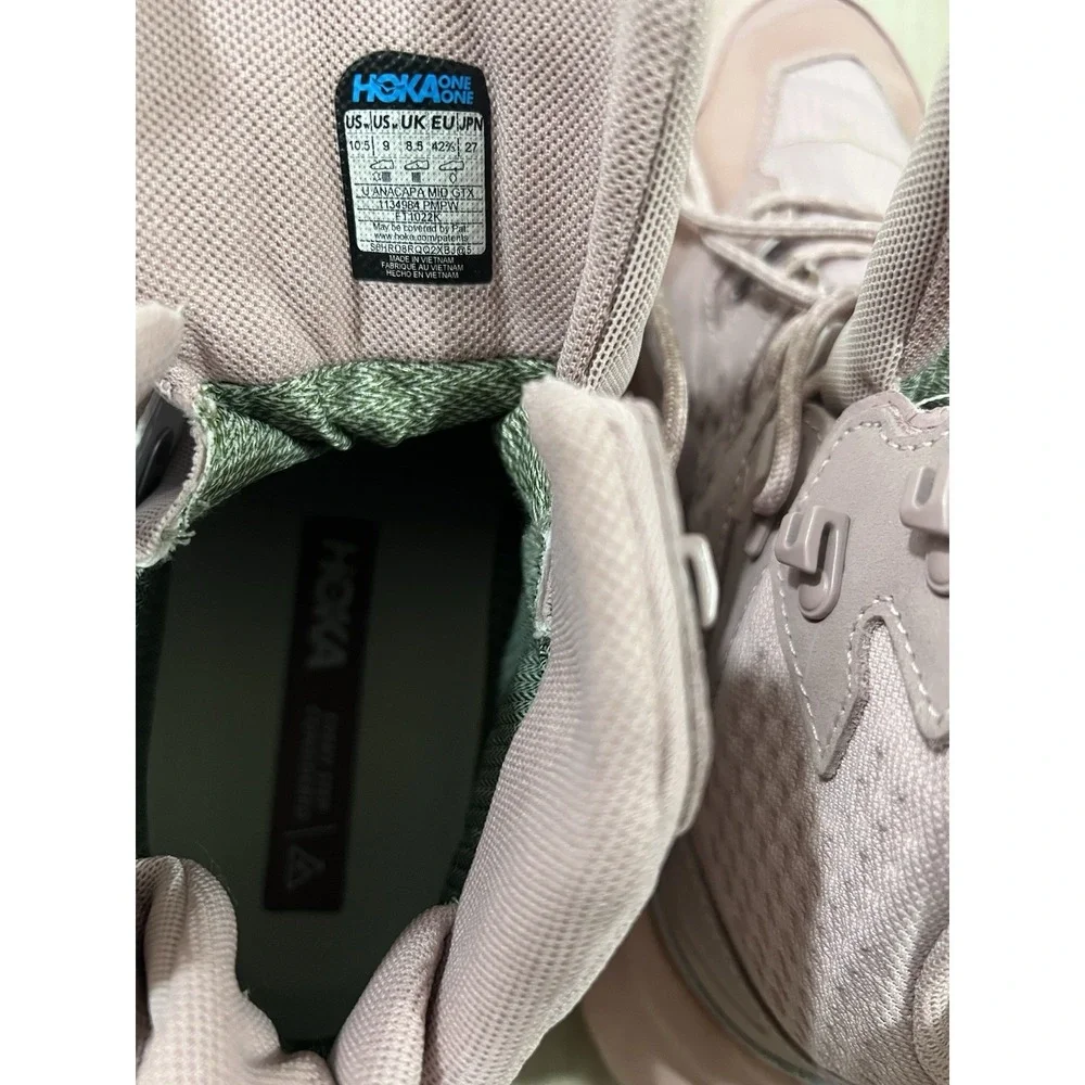 Hoka One One Anacapa 2 Mid GTX Mens Size 9 D Gore-Tex Shoes Pink Womens 10.5